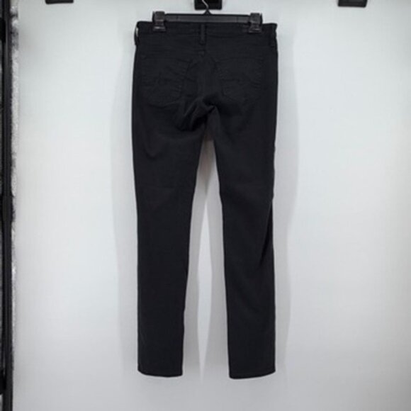 AG Adriano Goldschmied The Stilt Cigarette Leg Black Jeans Women's 27R - Picture 3 of 9